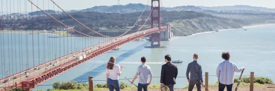 SFCM Students at Golden Gate Bridge
