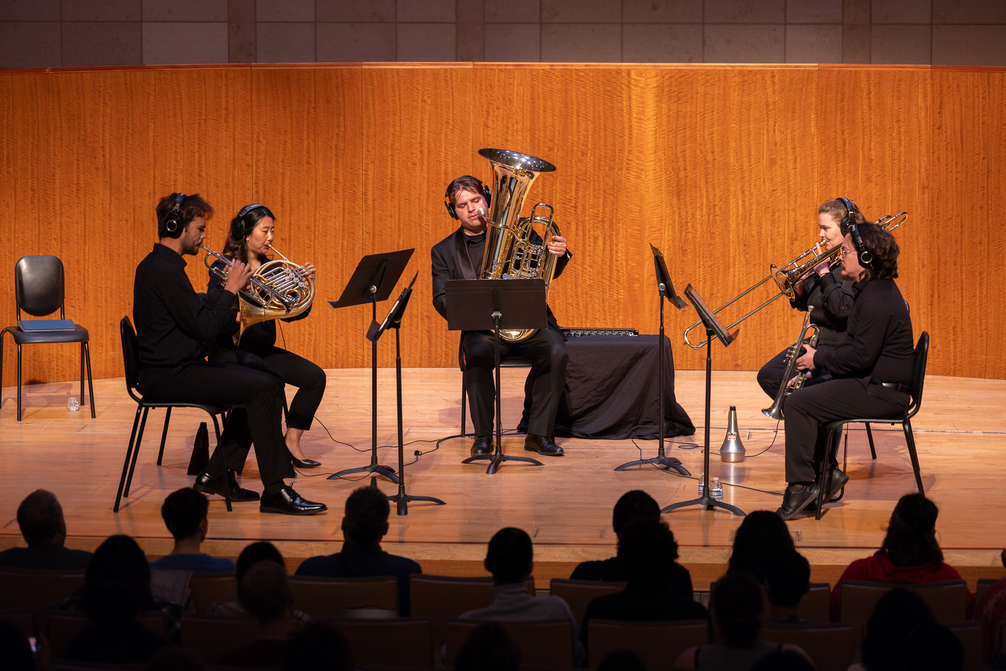 A brass choir performs at SFCM's 2024 Convocation.