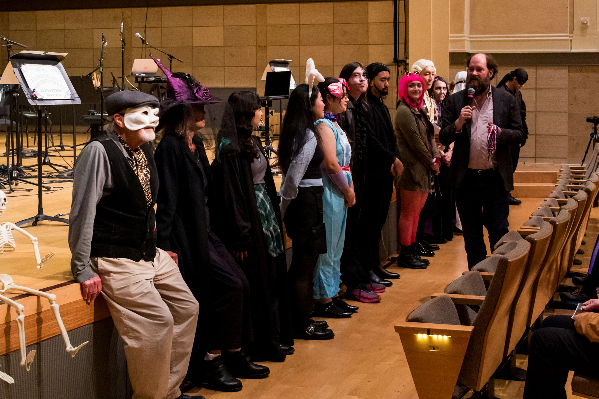 Students and faculty in costume for TAC-O-Ween 2024.