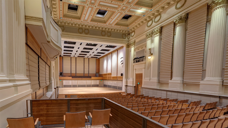 Caroline Hume Concert Hall walls