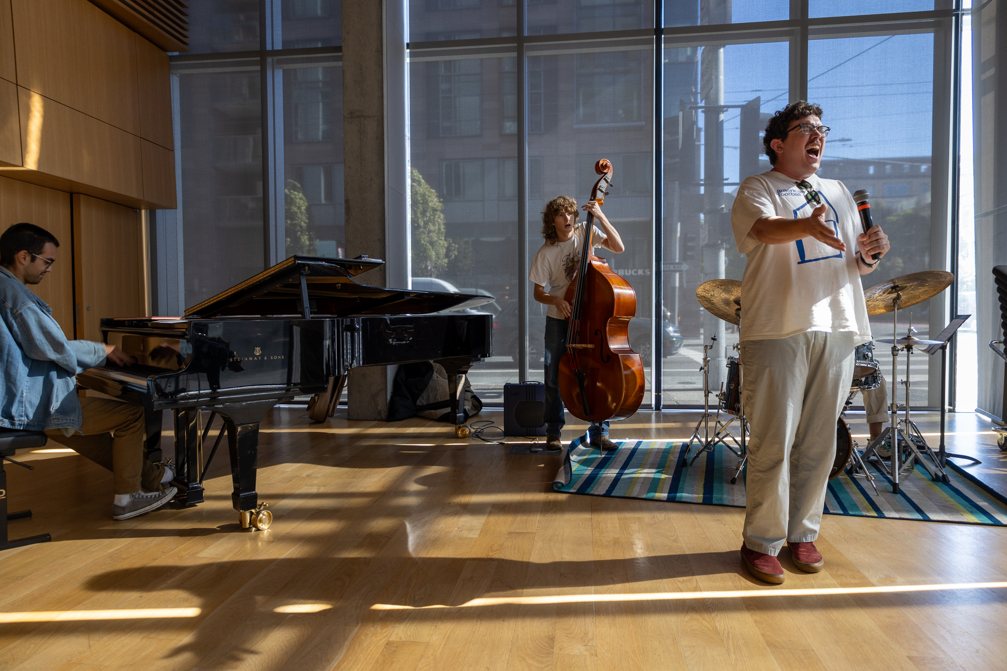 SFCM jazz students perform in the Bowes Center.