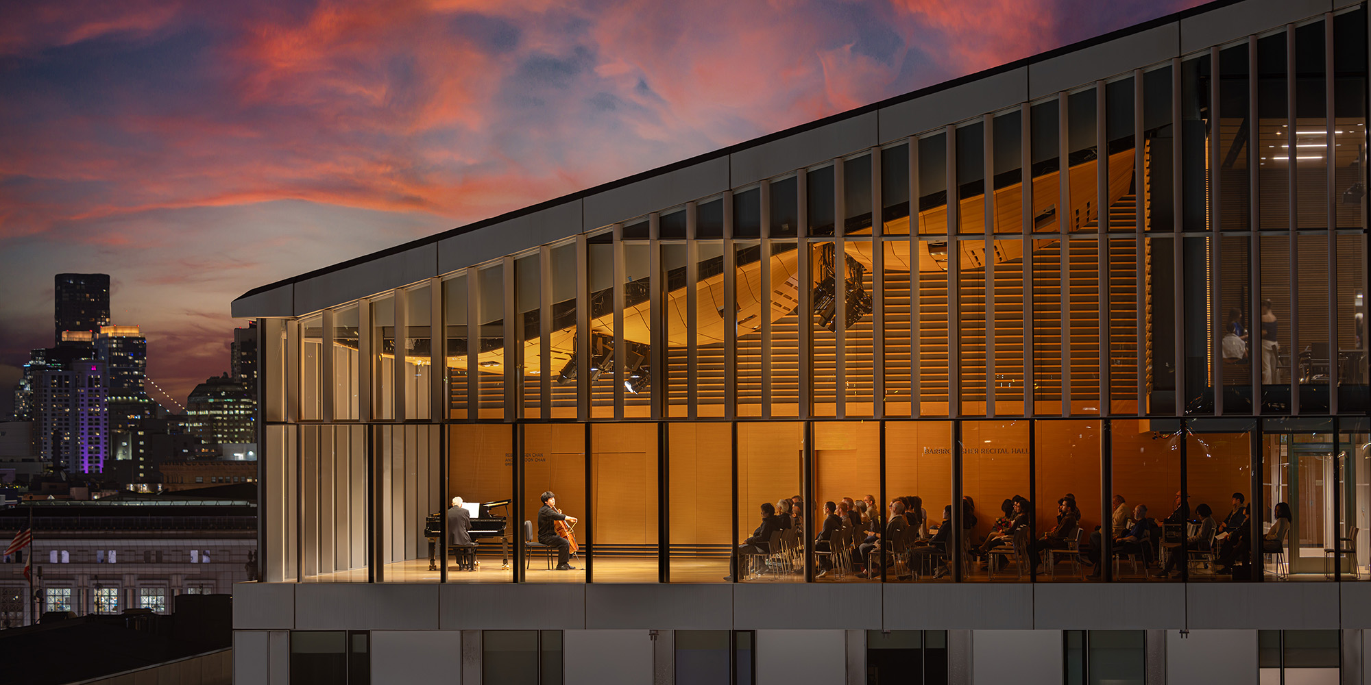 SFCM students playing in Barbro Osher Hall