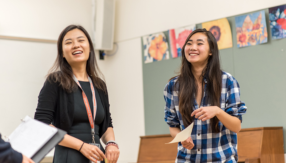 smiling students