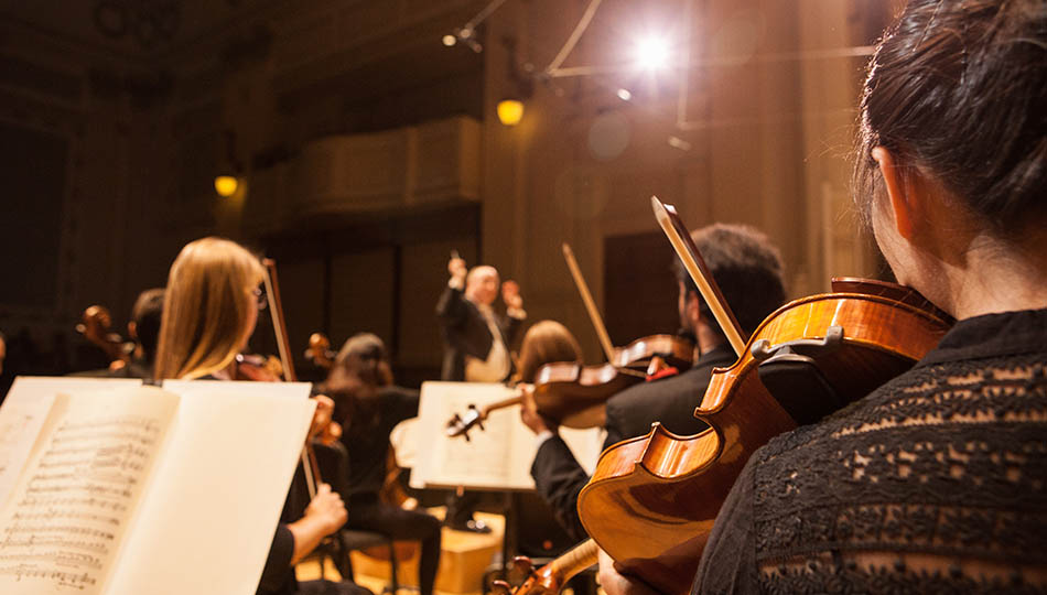 SFCM students playing together in Orchestra