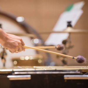 SFCM student playing percussion