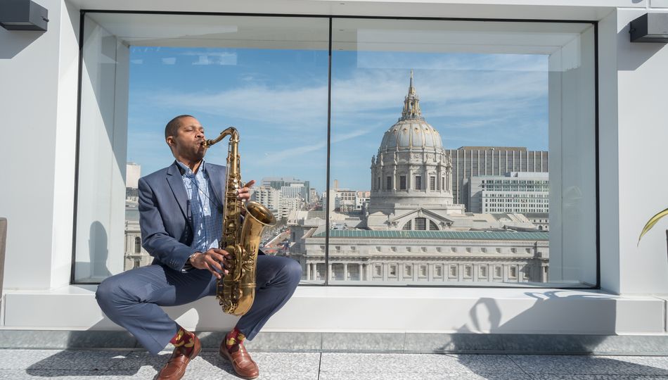 Jason Hainsworth outside on Bowes balcony