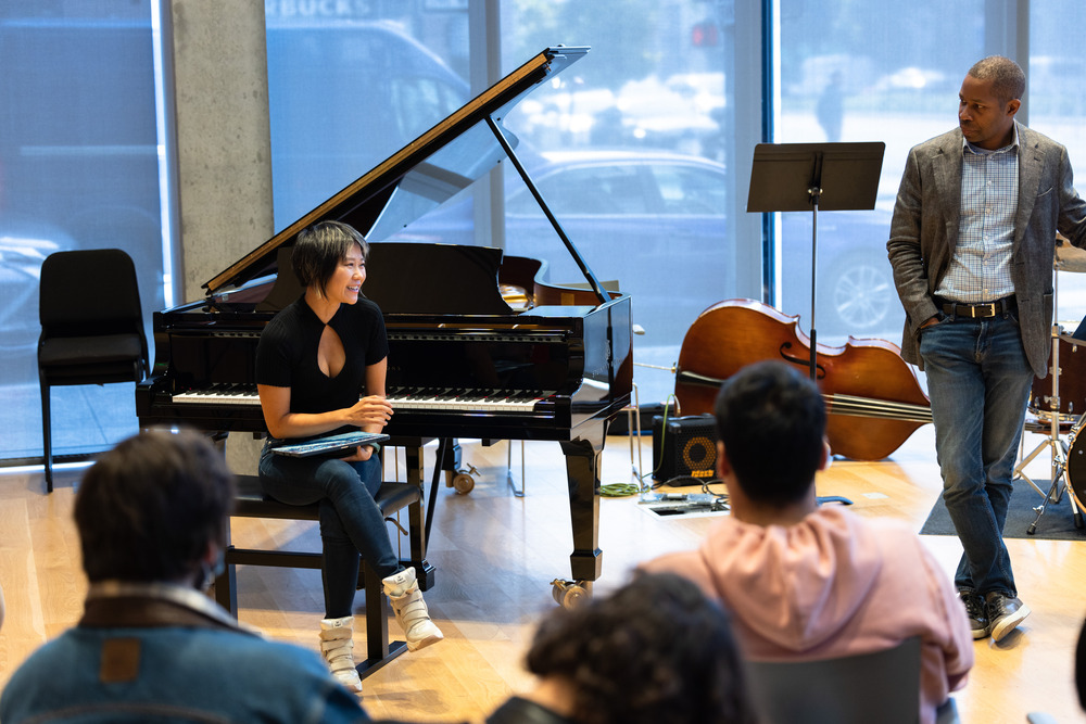 yuja wang and jason hainesworth during an RJAM class