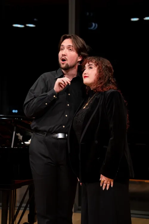 Marcus Schaller and Jordan Riek sing at 'Beyond the Aria' 2026.