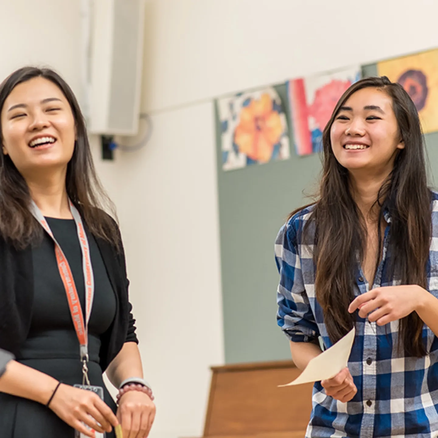 smiling students