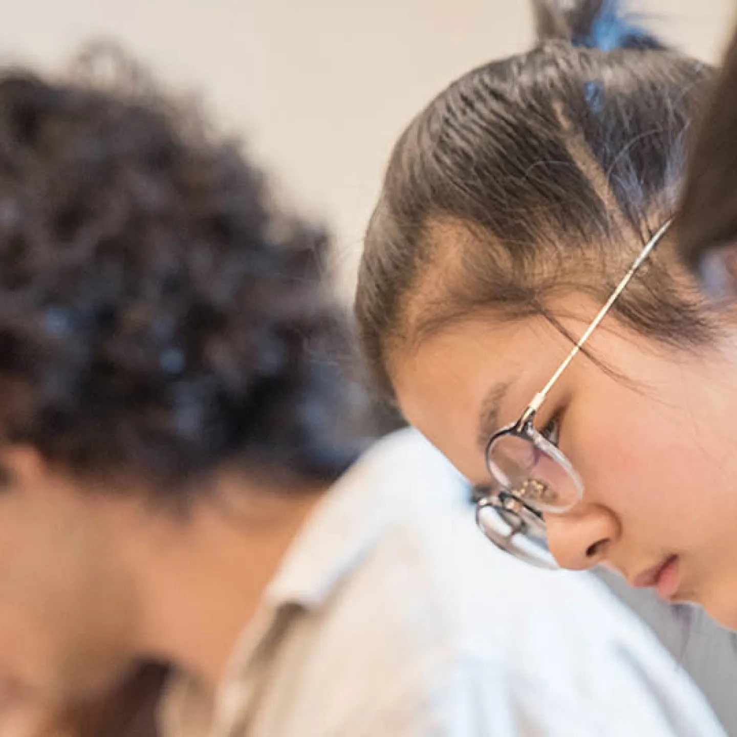SFCM Students working in a classroom