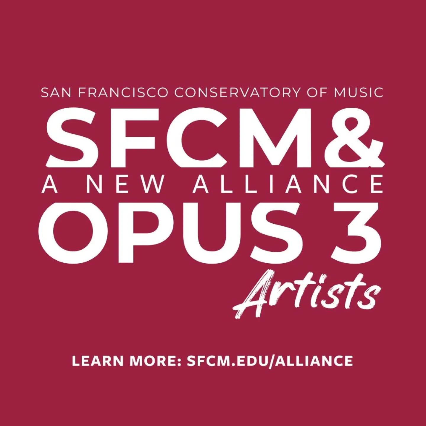 Opus 3 Artists and SFCM Alliance