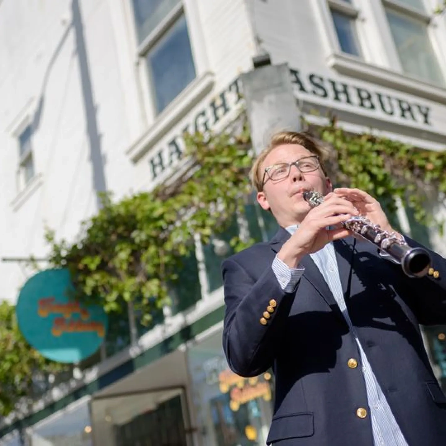 Oboeist at Haight and Ashbury