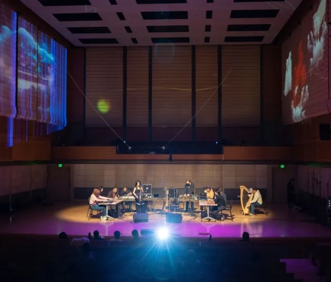 student tac concert in the concert hall 
