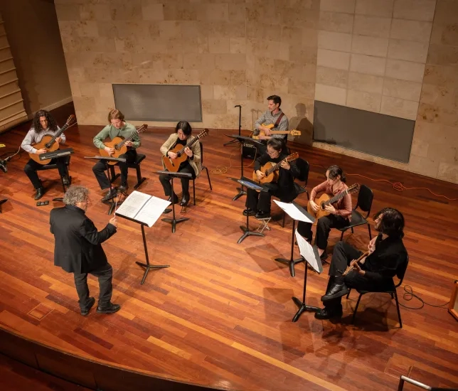 The SFCM Guitar Ensemble.