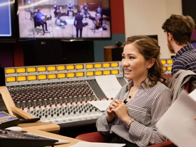 a student in studio A