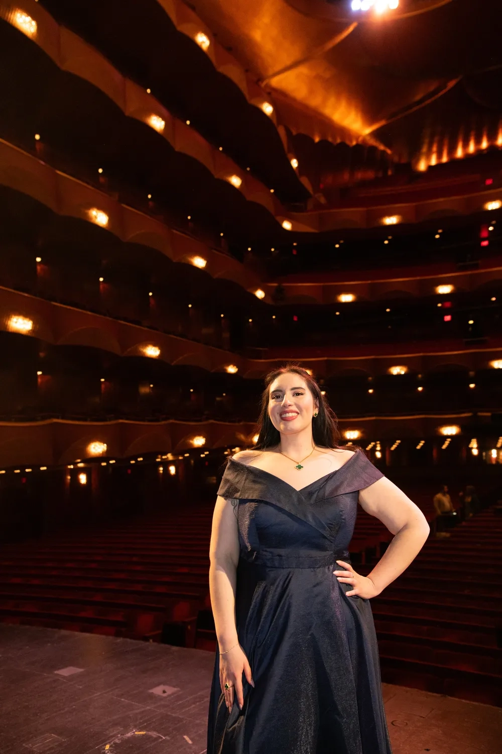 Alissa Goretsky inside the Met. 