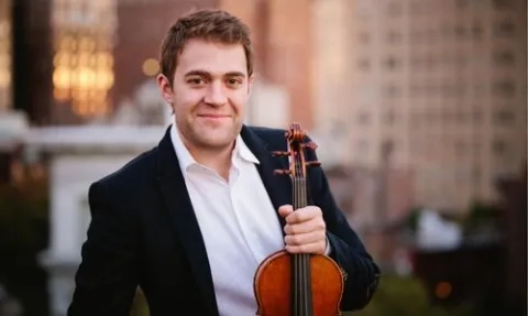 Owen Dalby with viola