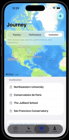 Irene Giovannetti's PracticePro app