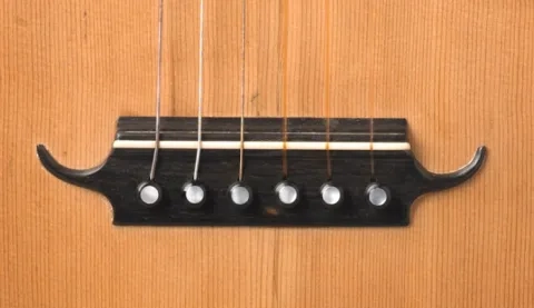 1810 Didier Nicolas la Ainen guitar bridge