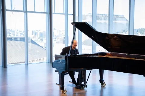 Garrick Ohlsson performs at the Bowes Center.