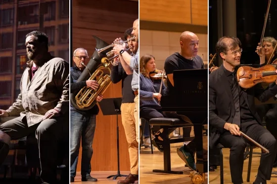 From left: 'The Consul,' Canadian Brass, Aaron Diehl, and Academy of St Martin in the Fields