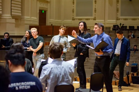 Chanticleer with the SFCM Chorus.