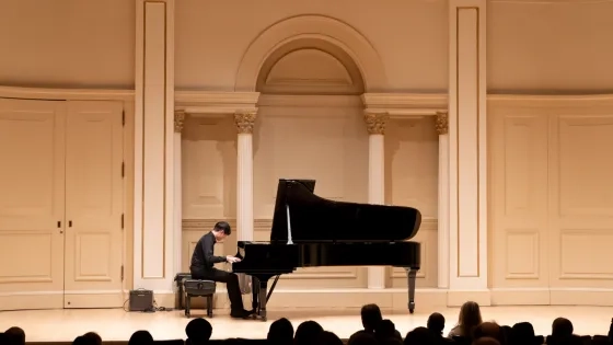 Ethan Liao performs at Carnegie Hall. (Photo credit: Kateryna Li Khemmett)