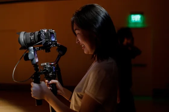 Student Haeun Lee works on '60 BPM.'