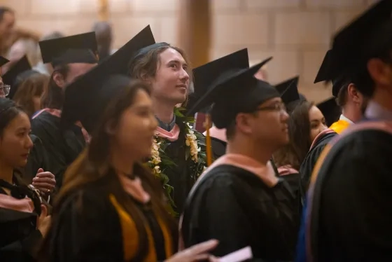 Students at SFCM's 2025 commencement.