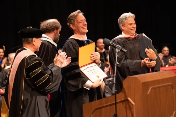 Heggie at SFCM's 2023 commencement. 