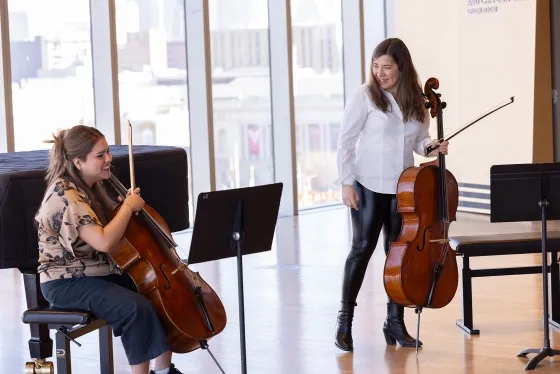  Alisa Weilerstein gives a masterclass at SFCM.