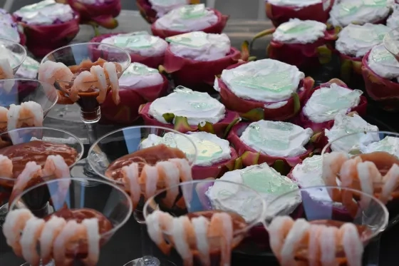 Food from Art Is' spring 2025 after-party.