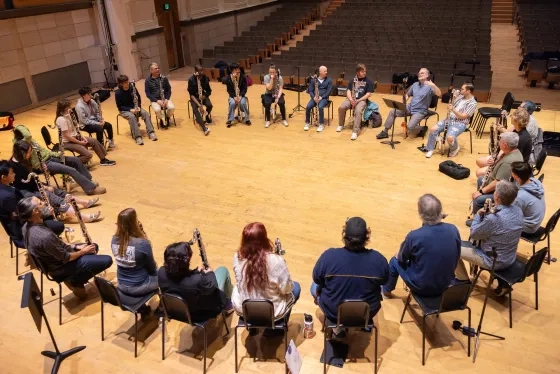 Students in Summer@SFCM's Bass Clarinet Intensive.