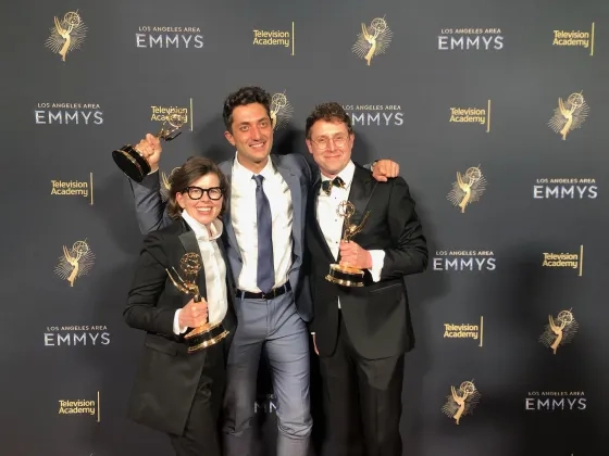 Theo Popov wins local emmy.
