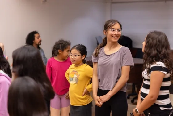 Students in the Bridge to Arts and Music program.