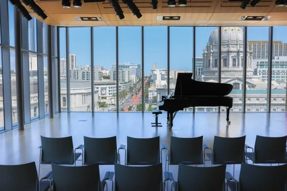 The Barbro Osher Recital Hall in SFCM's Bowes Center.