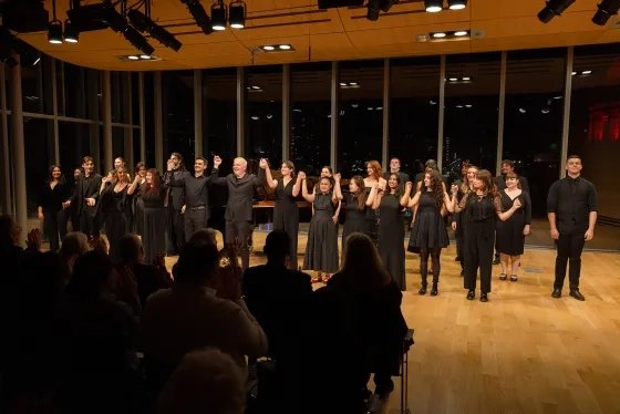 Craig Terry and the voice student ensemble. 