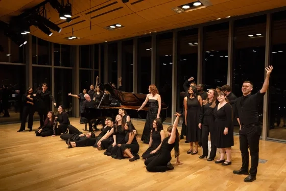 The finale included more than two dozen students. 