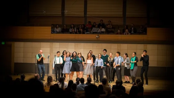 Googapella performs at SFCM. 