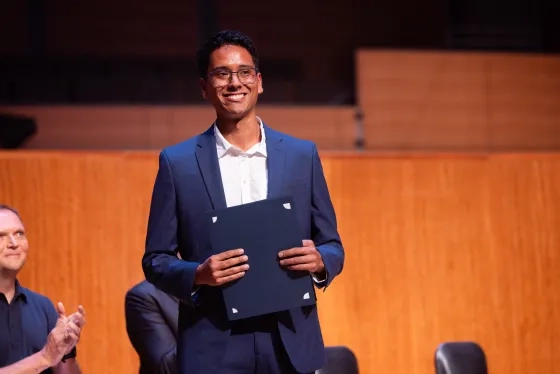 Presser Undergraduate Scholarship winner Carlos Alvarez.