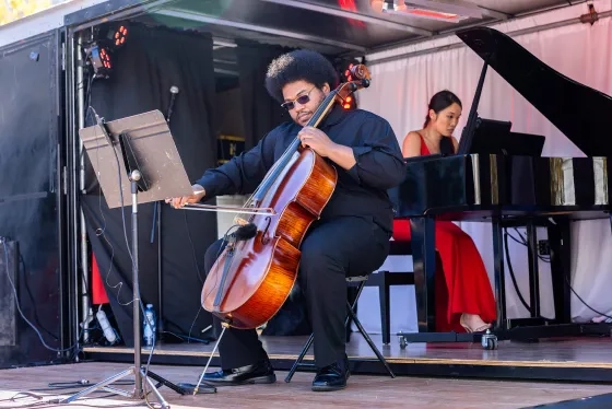 SFCM cellist Elmer Carter. 