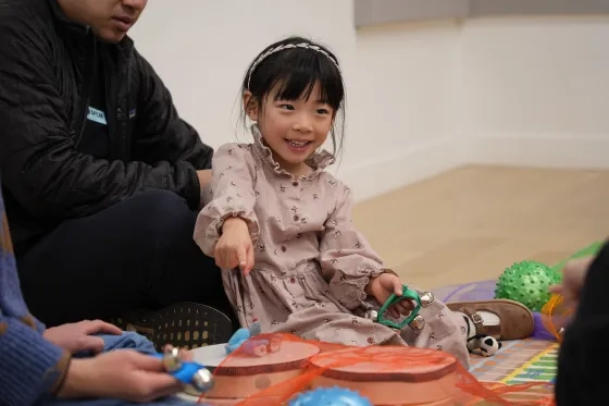 Aletta plays in the age 3 class of the Smart Start Program. 