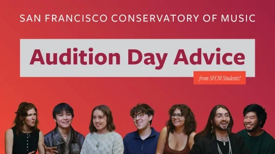 Students at SFCM offer advice. 