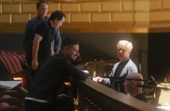 Ilya Demutsky (left) confers with SF Ballet Music Director Martin West.