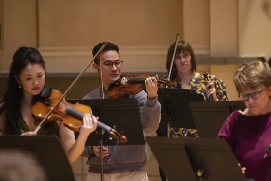 Simone Porter and Alex Zaretsky (middle).