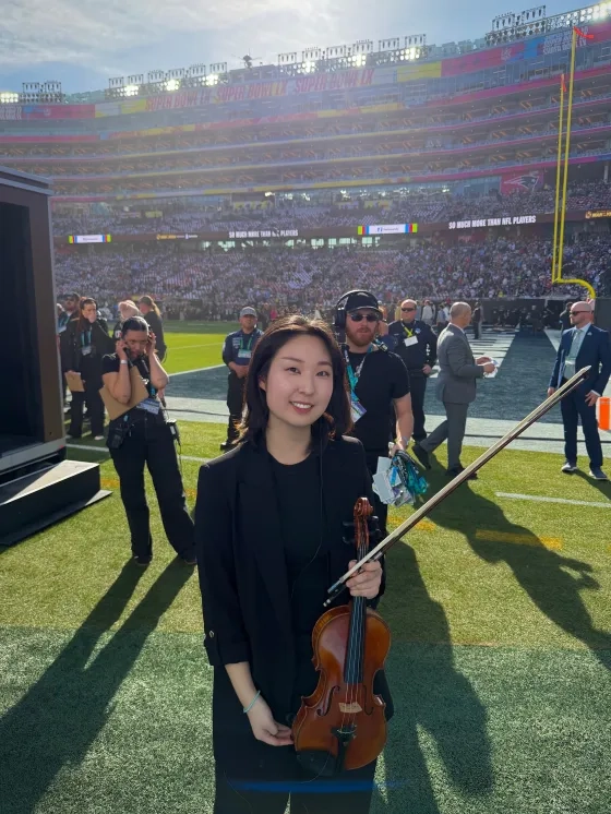 SFC violinist Ruby Ro. 