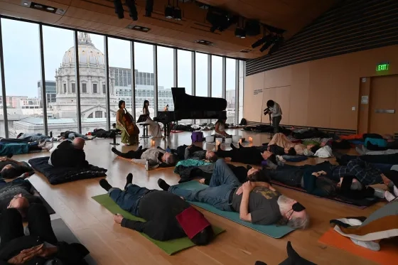 The sold-out performance in SFCM's Bowes Center. 