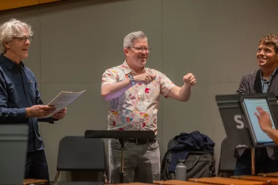Stewart Copeland, Edwin Outwater, and Jacob Nissly.