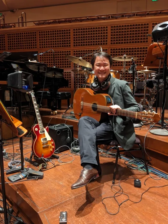 Tri Pham onstage at the San Francisco Symphony.