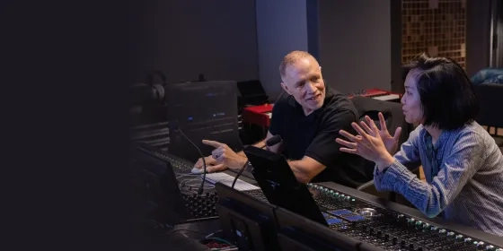 Michael Abels speaks with TAC student